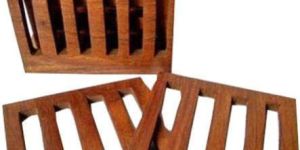 Wooden Waffle Coaster