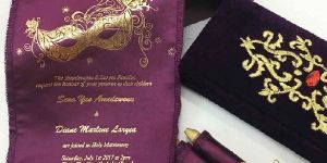 Velvet Scroll InvItation