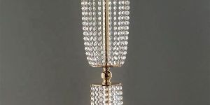 Tall Gold Hanging Crystal Chandelier Stand