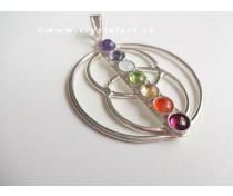 THIRD EYE CHAKRA PLATED METAL PENDANTS