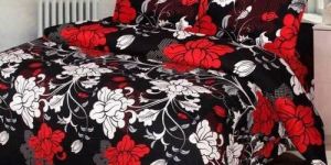 Designer Floral Printed Double Bed Sheet
