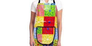 Floral Pattern Kitchen Apron