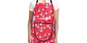 Floral Print Cooking Apron