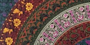 MULTI COLOR FLORAL MANDALA TAPESTRY COTTON QUEEN DOUBLE BEDDING BED COVER BEDART