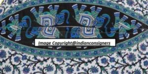 MULTI COTTON CUSHION COVER PILLOW CASE OTTOMAN POUF