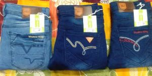 Mens Narrow Bottom Non Denim Jeans