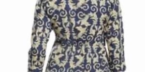 Ethnic Galore Blue Short Tunic Top for Women