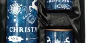 Traditional Copper Water Bottle with Glass Set