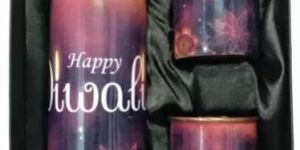 Handmade Copper Water Bottle with Glass Set