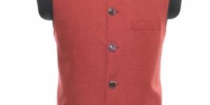 Waist Coat Polyester Cotton Party Wear Regular Fit