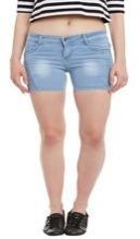 High Quality Women Light Blue Short Pants