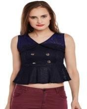 New Fashion Design Paplum Top