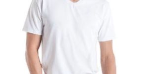 Mens V-Neck Cotton T-Shirt