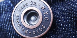 Costume Made Jeans Buttons