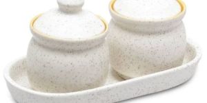 White Matte Ceramic Pickle