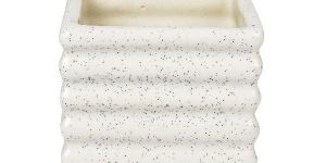 White Studio Planter Pot for Desk