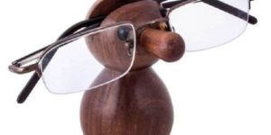 Wooden Face Eyeglass Holder Spectacles Stand