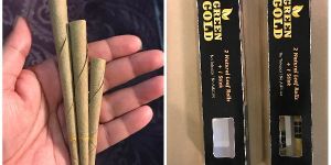 GREEN GOLD TENDU LEAF CONES