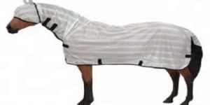 White Horse Fly Sheet with Neck Cover Horse Rug