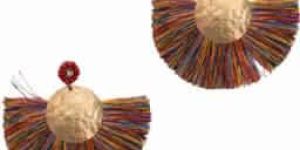 METAL FRINGES EARRING