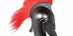 Trojan Helmet with Red Plume