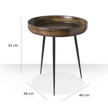 Wooden Hair Pin Leg Side Table