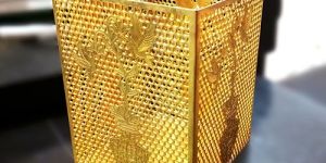 Square Metal Pencil Stand