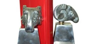 Metal Sheep Head Bookend