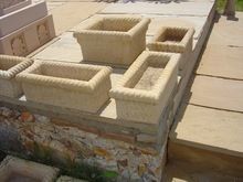Teakwood Sandstone Carved Planters