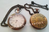 Nautical Vintage Brass Pocket Watch