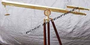 Vintage Telescope with Tripod Stand