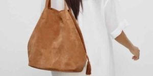 Suede Tote Bag