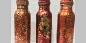 Printed Copper Water Bottles
