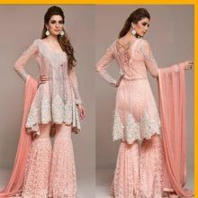 Pink Pakistani Sharara Suit