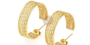 Thick Gold Plated Earrings