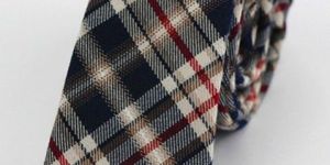 POLYESTER WOOL SLIM NARROW TIES