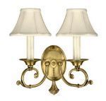 METAL DOUBLE PINEAPPLE WALL LAMP