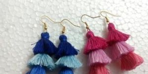 Silk Thread Stack Earrings