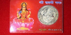 Laxmi Silver Coin Card