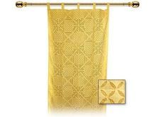 Window and Door Curtain with Organdy Cutwork