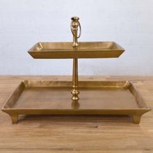 SQUARE TWO TIRE FRUIT STAND