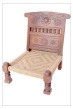 Indian Vintage Handmade Wooden Woven Chair