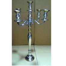 WEDDING TALL CANDELABRA SILVER GOLD FINISHED FOR TABLETOP DECORATION
