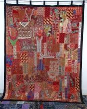 Vintage Sari Curtain