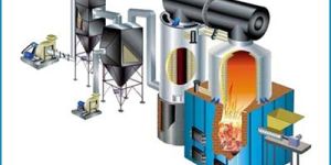 Vertical Four Pass F.B.C Fired Hot Water Boiler