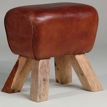 Leather Stool Ottoman