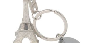 Eiffel Tower Keychain in Metal