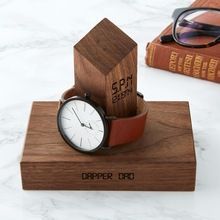 Wooden Watch Desk Holder