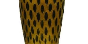 Spotted Single Golden Vase