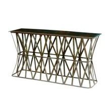 Industrial & vintage Iron metal & wooden console Table